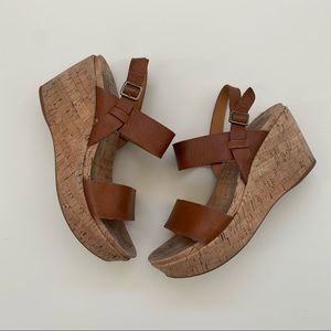 Kork-Ease Brown Wedges